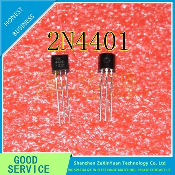 100 шт./лот, новый транзистор с низким энергопотреблением 2N4401 0.6A/40V TO-92