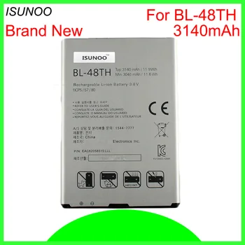 ISUNOO 5 шт./лот, 3140 мАч, BL-48TH, аккумулятор для LG E940 E977 F-240K F-240 S Optimus G Pro E980 E985 E986