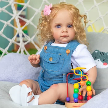 Куклы Reborn Baby Из Мягкого Силикона Для Тела 60 см, Готовые Расписные Куклы Для Малышей, Игрушки Для Девочек И Мальчиков, Детский Подарок На День Рождения, Модный Подарок