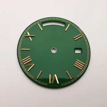 Высококачественный Зеленый циферблат часов с указанием дня И даты 228238 2282348 Подходит для 3255 движений, аксессуары для замены часов на вторичном рынке