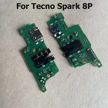 Для Tecno Spark 8P USB Разъем для зарядки питания Разъем док-станции Гибкий кабель Плата Запасные части