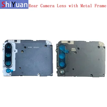 Объектив Задней камеры Стекло с металлической рамкой Держатель для Xiaomi A3 Замена запасных частей для ремонта
