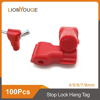 Дисплей Безопасности Крюк Стопорный замок stoplock eas tag 100 шт./лот 4/5/6/7/8 мм