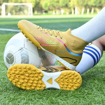 Футбольная обувь Для подростков и взрослых, Спортивная обувь для активного отдыха, Противоскользящая износостойкая Футбольная Тренировочная обувь TF/FG, футбольная обувь