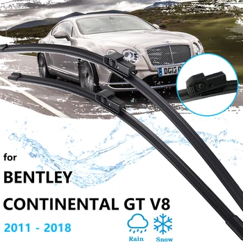 Для Bentley Continental GT V8 2011 ~ 2018 Замена Резиновой ленты Щетки стеклоочистителя Переднего Автомобиля, Запасные части для лобового стекла