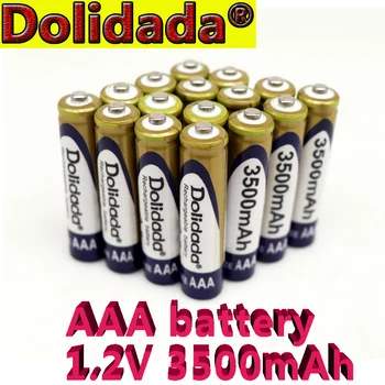Batterie Ni-MH Rechargeable 1.2V AAA 3500mAh pour lecteurs CD/MP3, torches, télécommandes