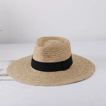 2023 новая рафитовая шляпа, цилиндр, соломенная шляпа, Панама, шляпы, женские шляпы от солнца, пляжные шляпы от солнца, женские шляпы с солнцезащитным козырьком, женская кепка