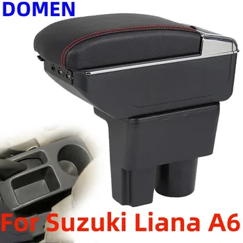 Новинка Для Suzuki Liana A6, коробка для подлокотников, оригинальная специальная коробка для центрального подлокотника, аксессуары для модификации, двухслойная USB зарядка