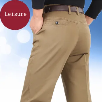 MRMT 2023, Брендовые Мужские брюки, Прямые хлопковые брюки для стирки среднего возраста для мужчин, Повседневные Длинные брюки