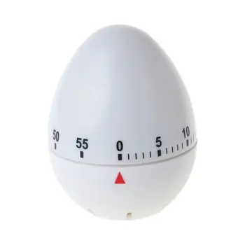 Механический таймер в форме яйца с 60-минутным обратным отсчетом на кухне Напоминание о приготовлении пищи