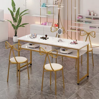 Профессиональный Маникюрный стол с мраморным рисунком, Экономичный Маникюрный стол для маникюра, Журнальный столик для салона красоты, мебель XYNT