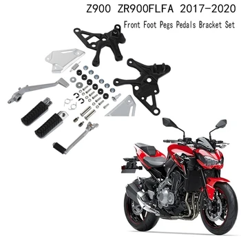 Подставки для ножных педалей мотоцикла, Передние подножки для педалей, комплект кронштейнов для педалей для Kawasaki Z900 ZR900FLFA 2017-2020