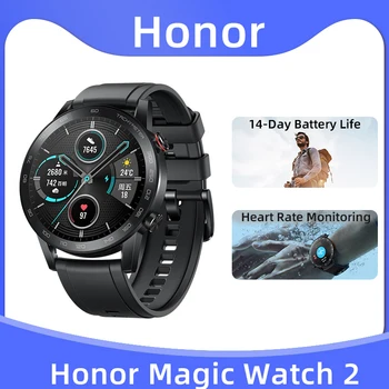Смарт-часы HONOR Magic Watch 2, измеряющие уровень кислорода в крови, SpO2, пульсометр, 14-дневный режим ожидания, Спортивные смарт-часы для фитнеса HONOR 70 Pro