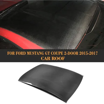 Карбоновый Черный Автомобильный Тент на Крыше для Ford Mustang GT Coupe 2-Дверный 2015-2017 Запчасти Для Тюнинга автомобилей