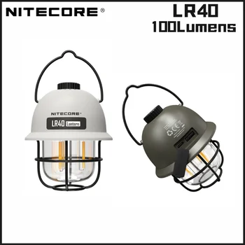 NITECORE LR40 Перезаряжаемый фонарь для кемпинга 100 люмен переносной светодиодный фонарик для наружного освещения