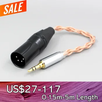 Графеновый 7N OCC экранирующий коаксиальный смешанный кабель для наушников 3,5 м 2,5 мм 4,4 мм 6,5 мм к XLR 4-полюсному штекеру LN007796