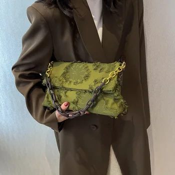Зеленые женские сумки через плечо для женщин, роскошная сумка через плечо из искусственной кожи, Маленькая сумка-мессенджер с клапаном, универсальные дизайнерские женские сумки