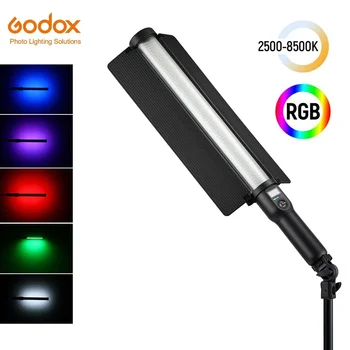 Godox LC500R RGB Светодиодная лампа с регулируемой яркостью, Видео Лампа для фотосъемки, Красочный ночной светильник, ручной атмосферный светильник