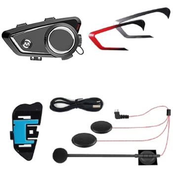 Шлем для езды на мотоцикле, Bluetooth-гарнитура, жесткий ярлык, Встроенный интерком и функция обмена музыкой, применяются к половине шлема
